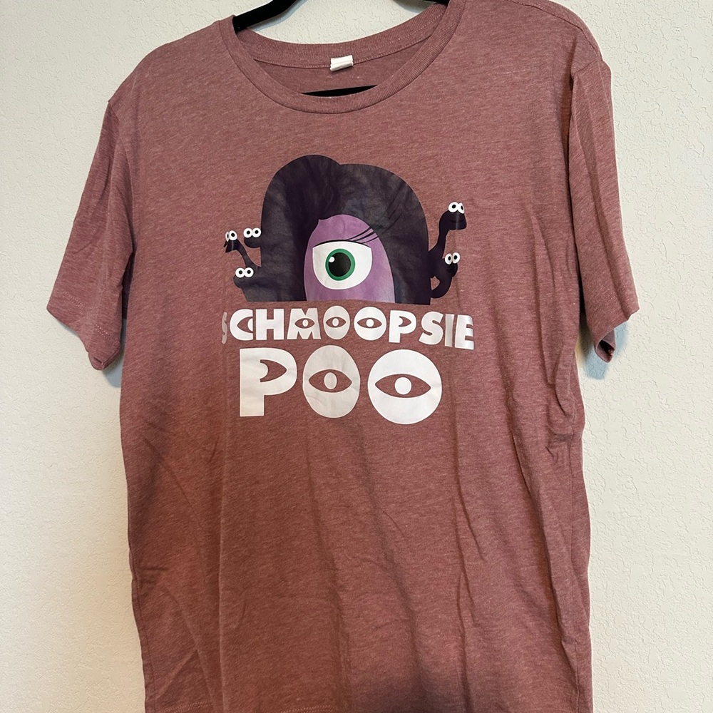 Schmoopsie Poo Monsters Inc Graphic Tee - Mauve Pink